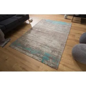 Vloerkleed Modern Blauw/Grijs Used Look