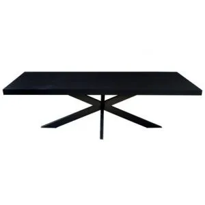 Eettafel Carleon Spider 220 II Zwart Mangohout