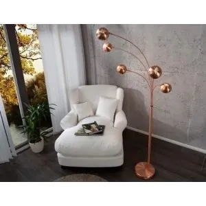 Booglamp 5 vingers koper