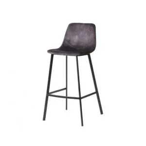 Barkruk Barfly Velvet Antraciet