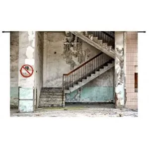 Urban Cotton Wandkleed Concrete Stairs Large