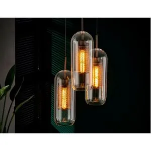 Hanglamp 3L Cilinder Glas