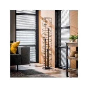 Vloerlamp 3L spiraal 28 cilinder / Charcoal