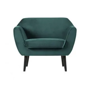 Rocco Fauteuil Fluweel Teal