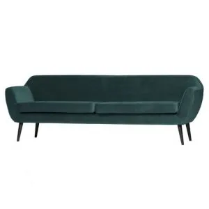 Rocco Xl Sofa 230 Cm Fluweel Teal