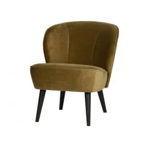 Sara Fauteuil Fluweel Army