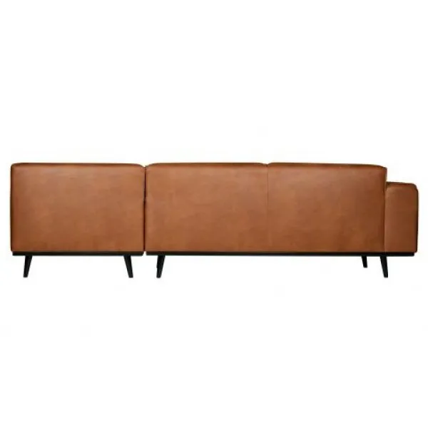 Statement Hoekbank Rechts Lederlook Cognac