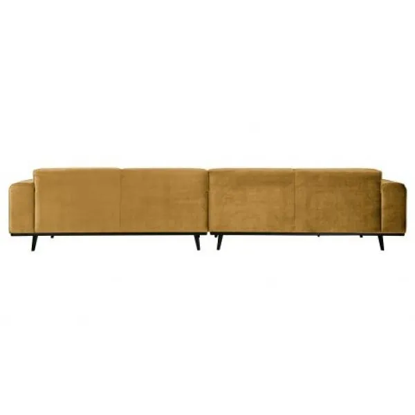 Statement Xl 4-zits Bank 372 Cm Fluweel Honing Geel