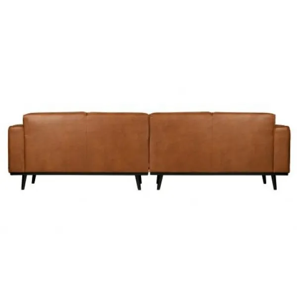 Statement 4-zits Bank 280 Cm Lederlook Cognac