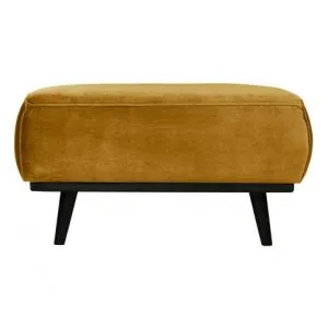 Statement Hocker Fluweel Honing Geel