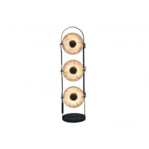 Vloerlamp Studio 3 Lights Zwart / Zilver
