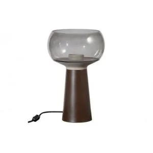 Mushroom Tafellamp Coffee 37xØ24cm