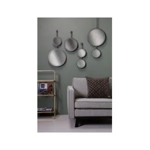 Chain Dubbele Spiegel Antique Zwart X-large