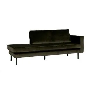 Rodeo Daybed Right Velvet Dark Green Hunter