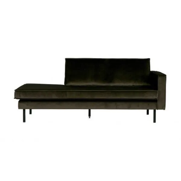 Rodeo Daybed Right Velvet Dark Green Hunter