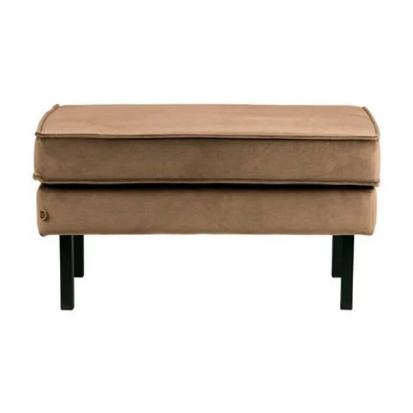 Rodeo Hocker Op Poten Velvet Taupe