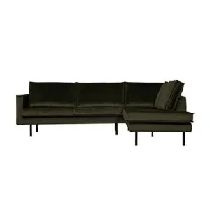 Rodeo Hoekbank Rechts Velvet Dark Green Hunter