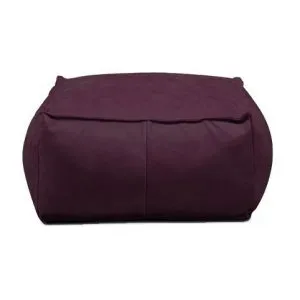 Hocker Remi Africa Leder Aubergine