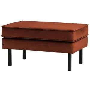 Rodeo Hocker Op Poten Velvet Roest