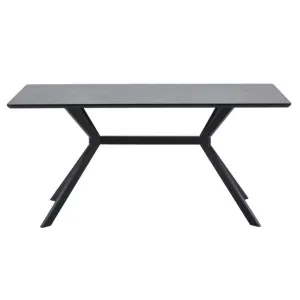 Bruno Eettafel Rechthoek Mdf Zwart 160x90cm