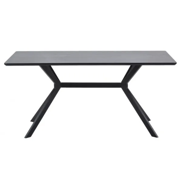 Bruno Eettafel Rechthoek Mdf Zwart 160x90cm