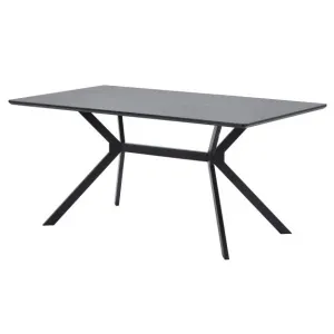 Bruno Eettafel Rechthoek Mdf Zwart 160x90cm