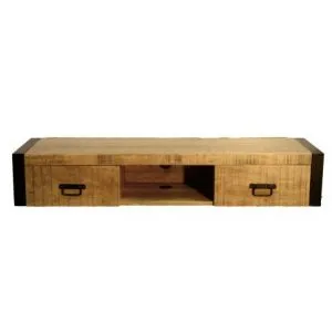 Zwevend TV Meubel Construction 130 Mangohout