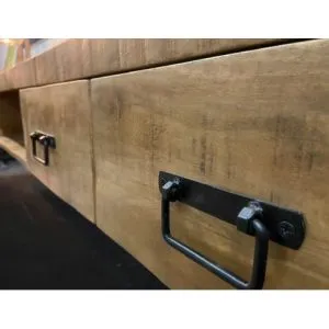 Zwevend TV Meubel Construction 220 Mangohout