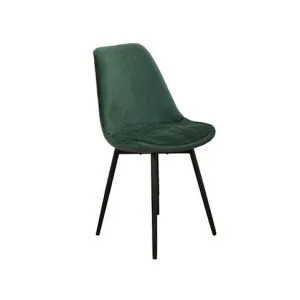 Eetkamerstoel Leaf Groen Velvet