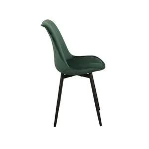 Eetkamerstoel Leaf Groen Velvet