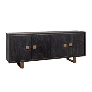 Dressoir Hunter 4-deuren (Black rustic)