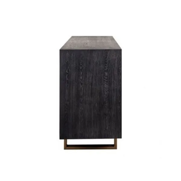 Dressoir Hunter 4-deuren (Black rustic)