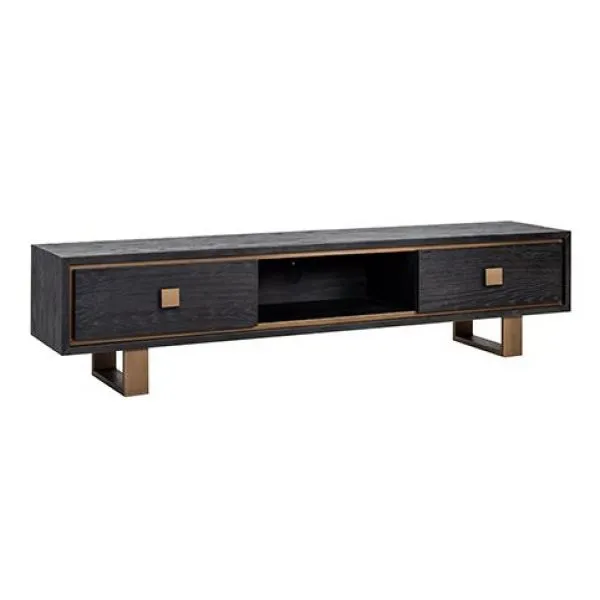 TV-dressoir Hunter 2-laden (Black rustic)