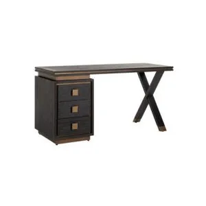 Bureau Hunter 3-laden  (Black rustic)