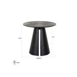 Bijzettafel Blax 58,5Ø (Black)