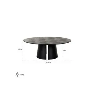 Salontafel Blax 110Ø (Black)
