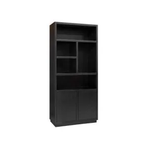 Boekenkast Oakura 2-deuren (Black)