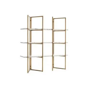 Wandkast Lagrand Gold met 3 planken  (Gold)