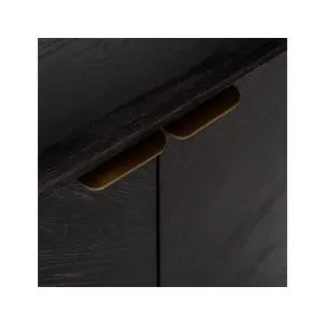 Boekenkast Blackbone Brass 2-deuren (Black rustic)