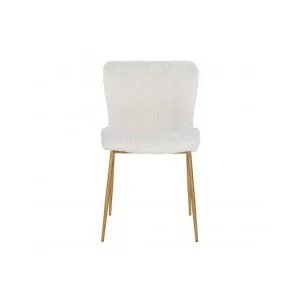 Stoel Odessa White Bouclé / Brushed Gold (Copenhagen 900 Bouclé White)