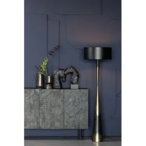 Blackout Too Staande Lamp Metaal Zwart/brass