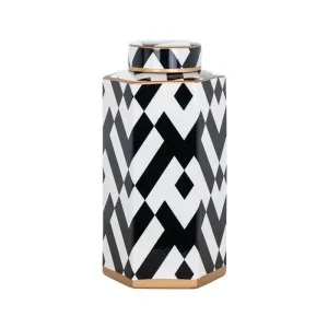 Pot Latrell groot (Black/white)