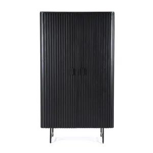 Kabinet Remi 2-deurs Zwart