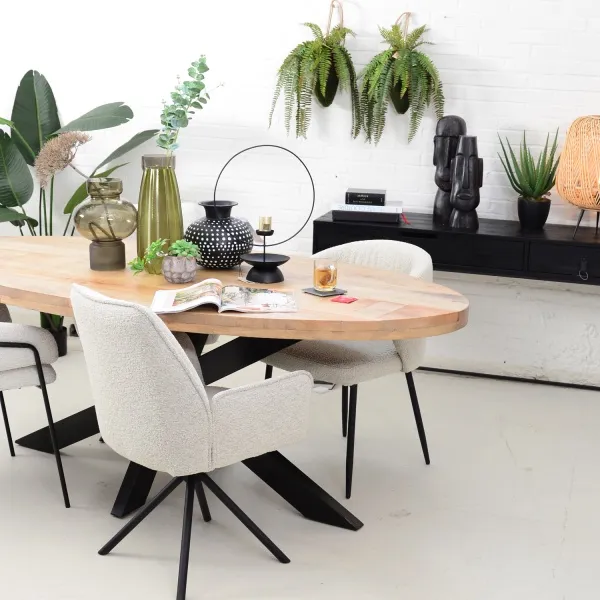 Eettafel Avalon IV Ovaal 300 Mangohout