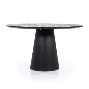Eettafel Aron Rond 130 Zwart