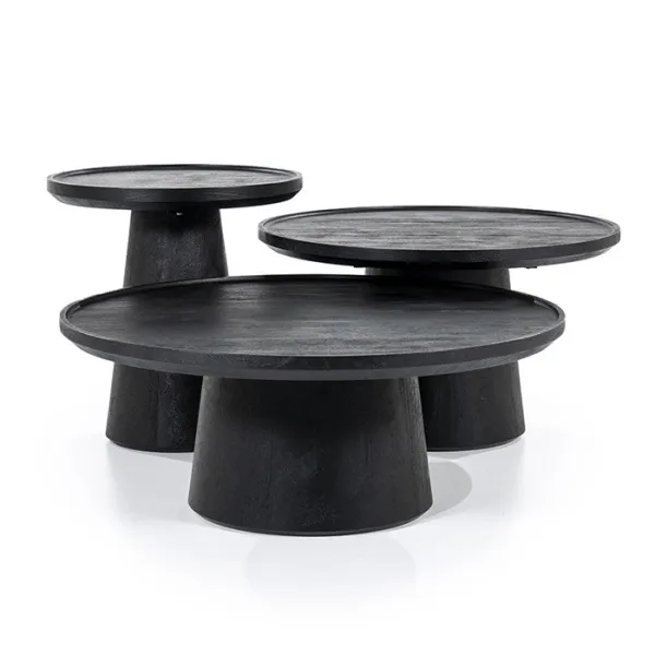 Salontafel Ron 66 cm Zwart