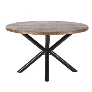 Eettafel Rond met Kruispoot 150 Mangohout
