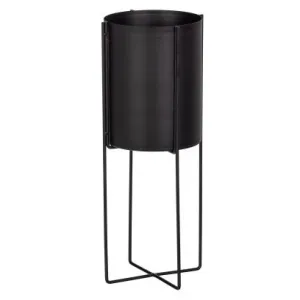 Arda Plantenpot Metaal Zwart 48cm
