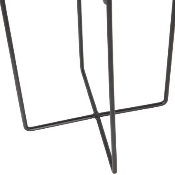 Arda Plantenpot Metaal Zwart 48cm