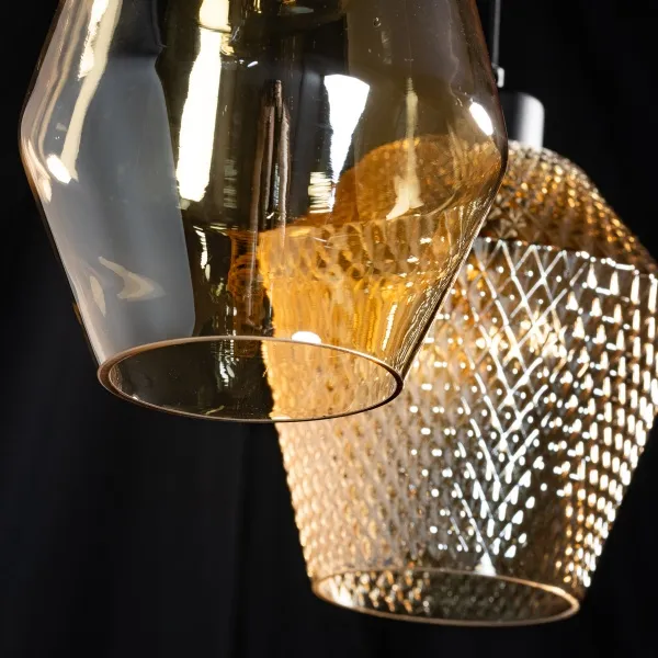 Hanglamp Origin Balk 6 Lichts Zwart